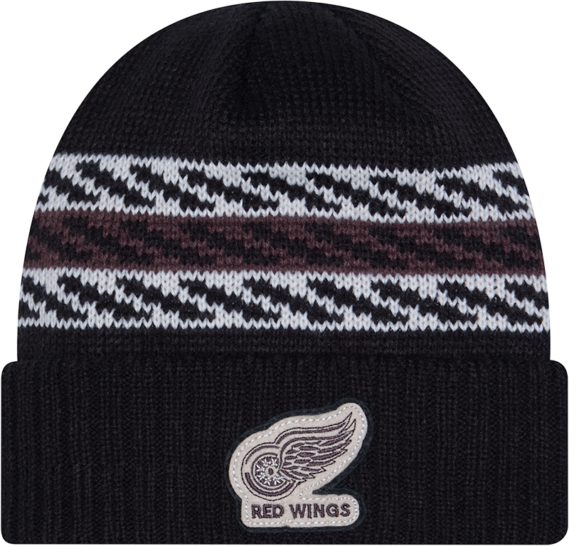 Detroit Red Wings Quilted Cuff Knit Hat