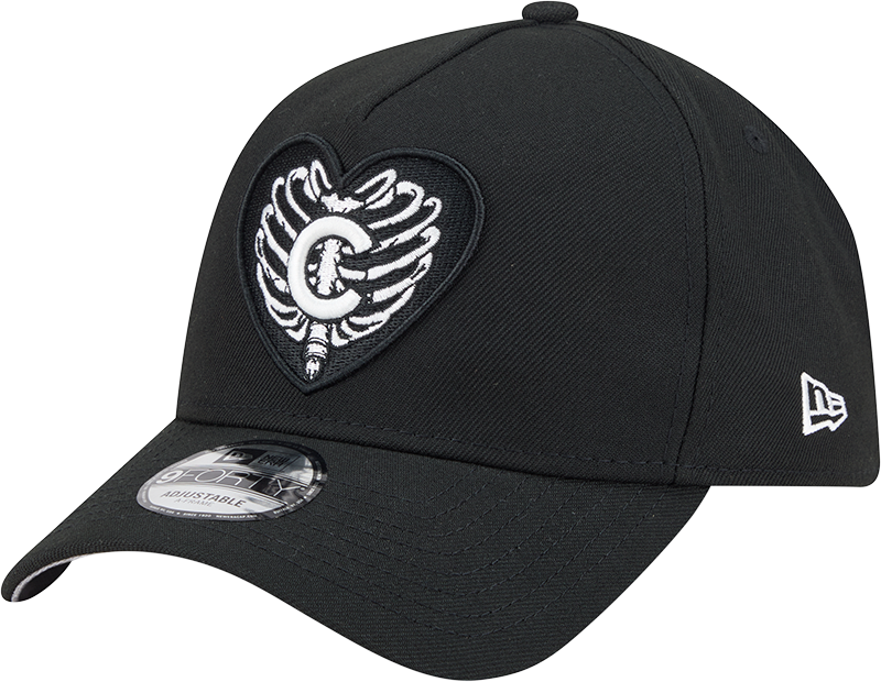 Chicago Cubs Skeletal Heart 9FORTY A-Frame Snapback Hat