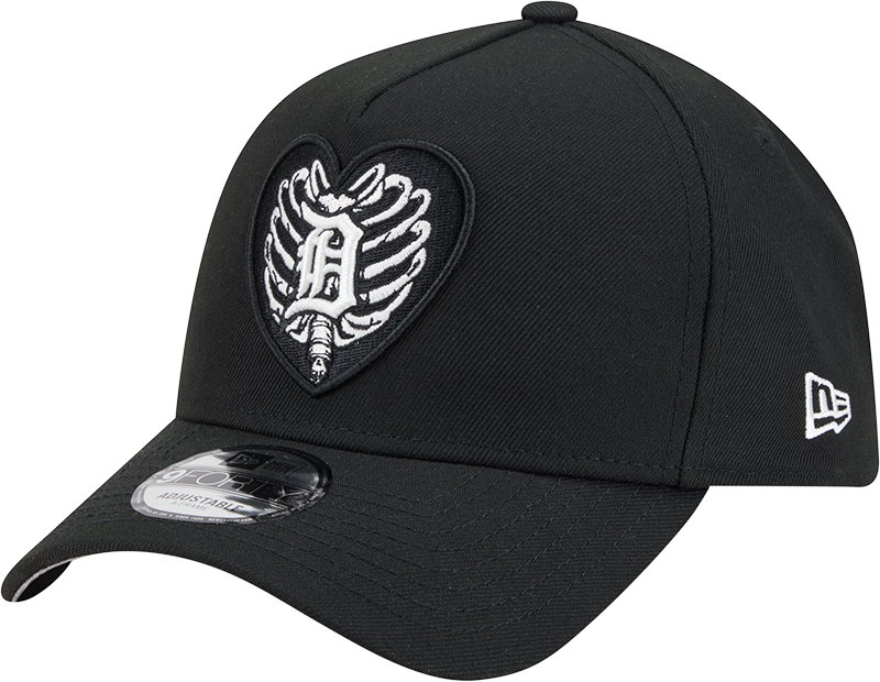 Detroit Tigers Skeletal Heart 9FORTY A-Frame Snapback Hat
