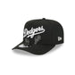 Los Angeles Dodgers Skeletal Script 9FIFTY A-Frame Snapback Hat