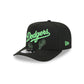 Los Angeles Dodgers Skeletal Script 9FIFTY A-Frame Snapback Hat