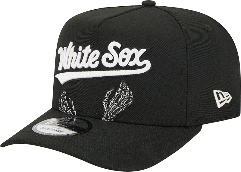 Chicago White Sox Skeletal Script 9FIFTY A-Frame Snapback Hat