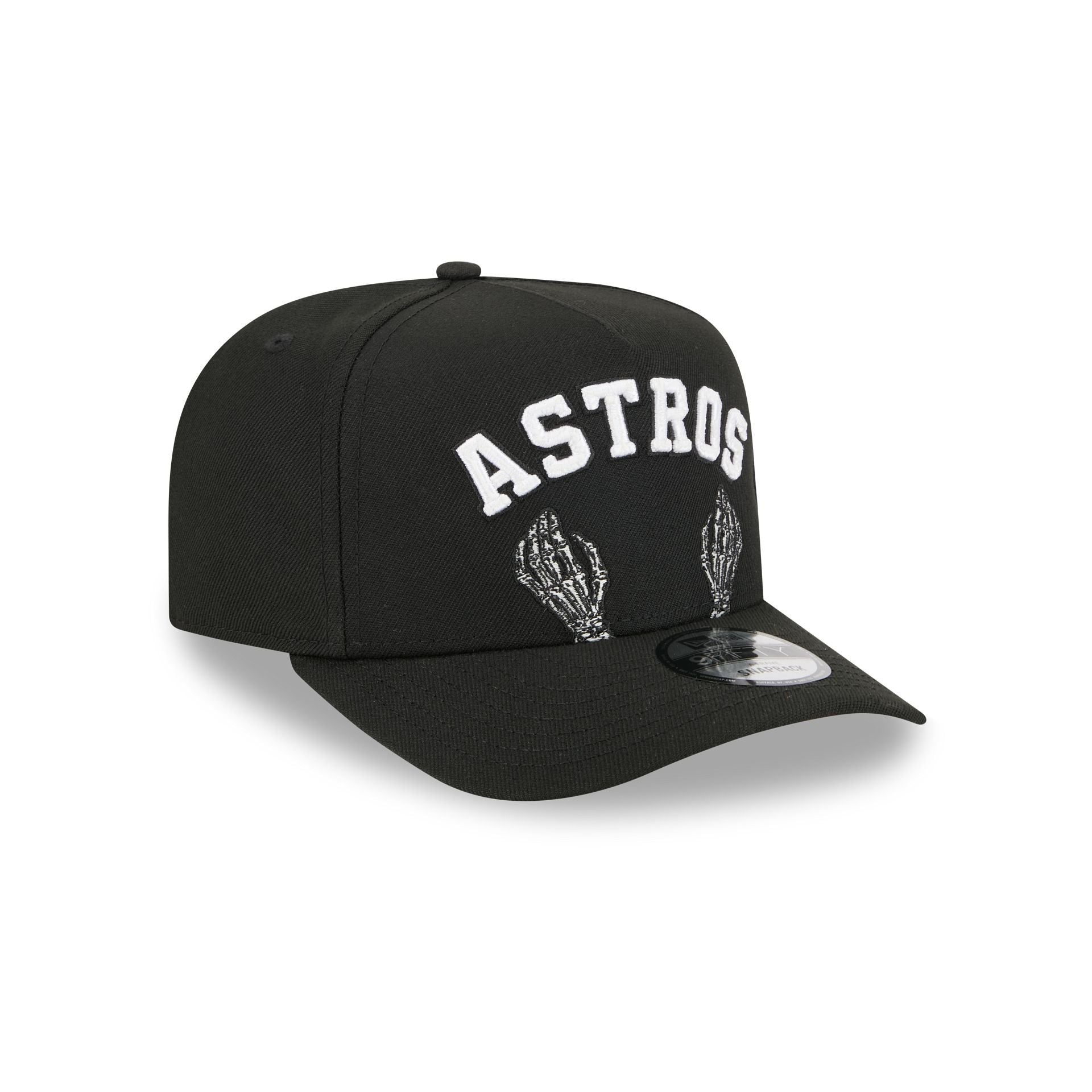 Houston Astros Skeletal Script 9FIFTY A-Frame Snapback Hat