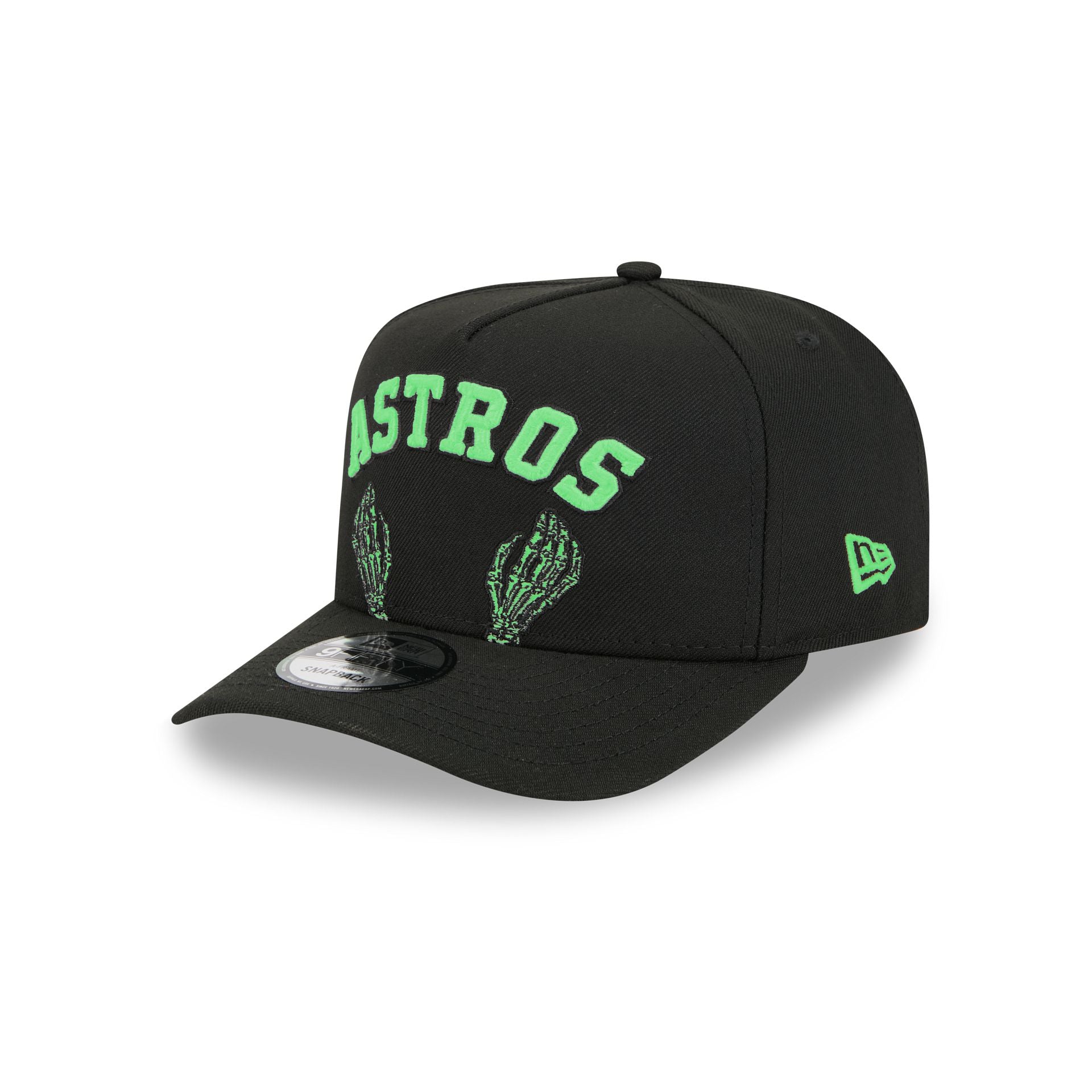 Houston Astros Skeletal Script 9FIFTY A-Frame Snapback Hat