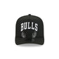 Chicago Bulls Skeletal Script 9FIFTY A-Frame Snapback Hat