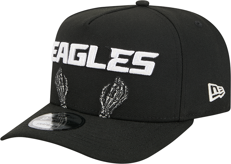 Philadelphia Eagles Skeletal Script 9FIFTY A-Frame Snapback Hat