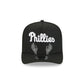 Philadelphia Phillies Skeletal Script 9FIFTY A-Frame Snapback Hat