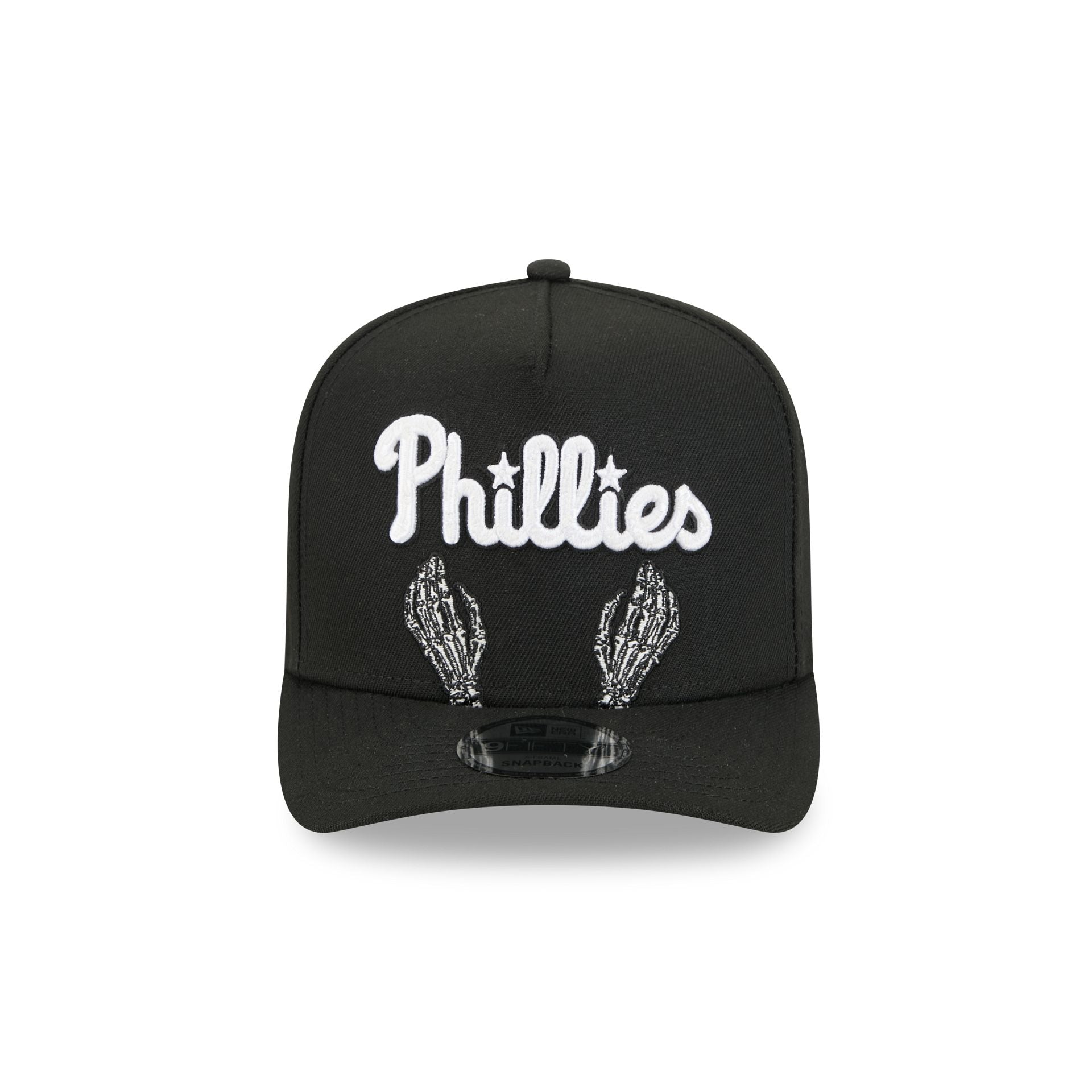 Philadelphia Phillies Skeletal Script 9FIFTY A-Frame Snapback Hat