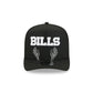 Buffalo Bills Skeletal Script 9FIFTY A-Frame Snapback Hat
