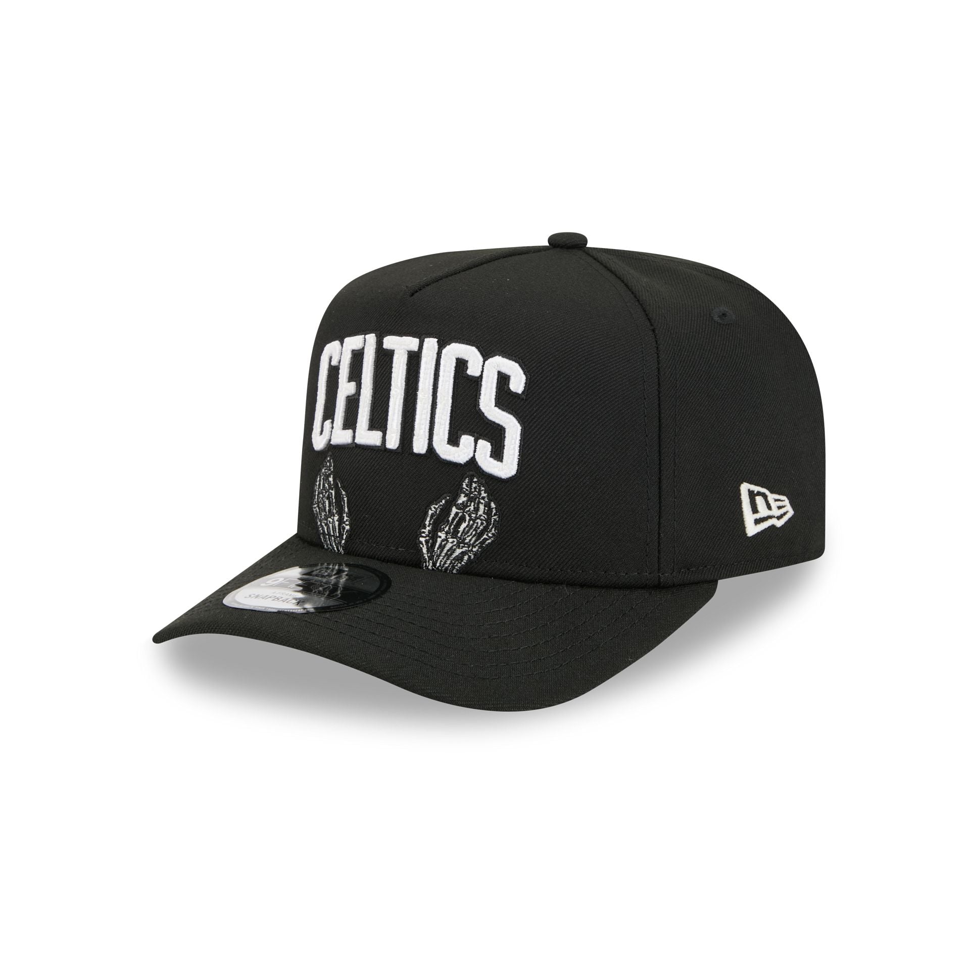 Boston Celtics Skeletal Script 9FIFTY A-Frame Snapback Hat