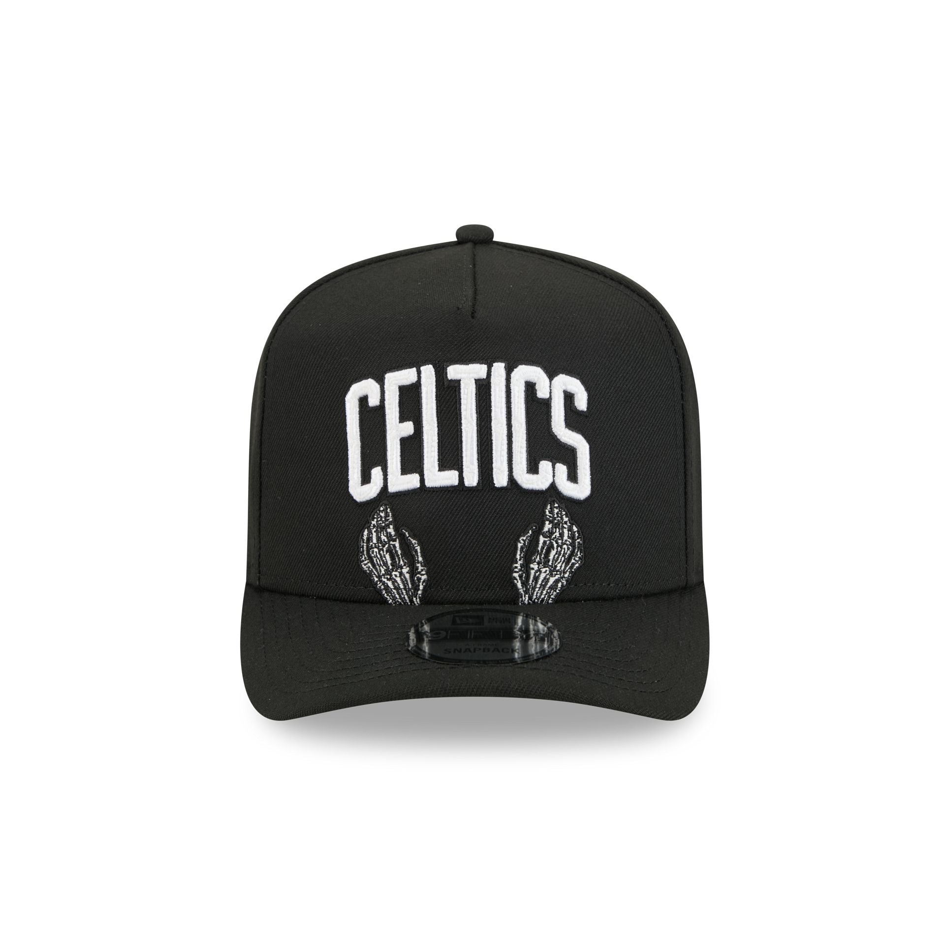 Boston Celtics Skeletal Script 9FIFTY A-Frame Snapback Hat