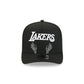 Los Angeles Lakers Skeletal Script 9FIFTY A-Frame Snapback Hat