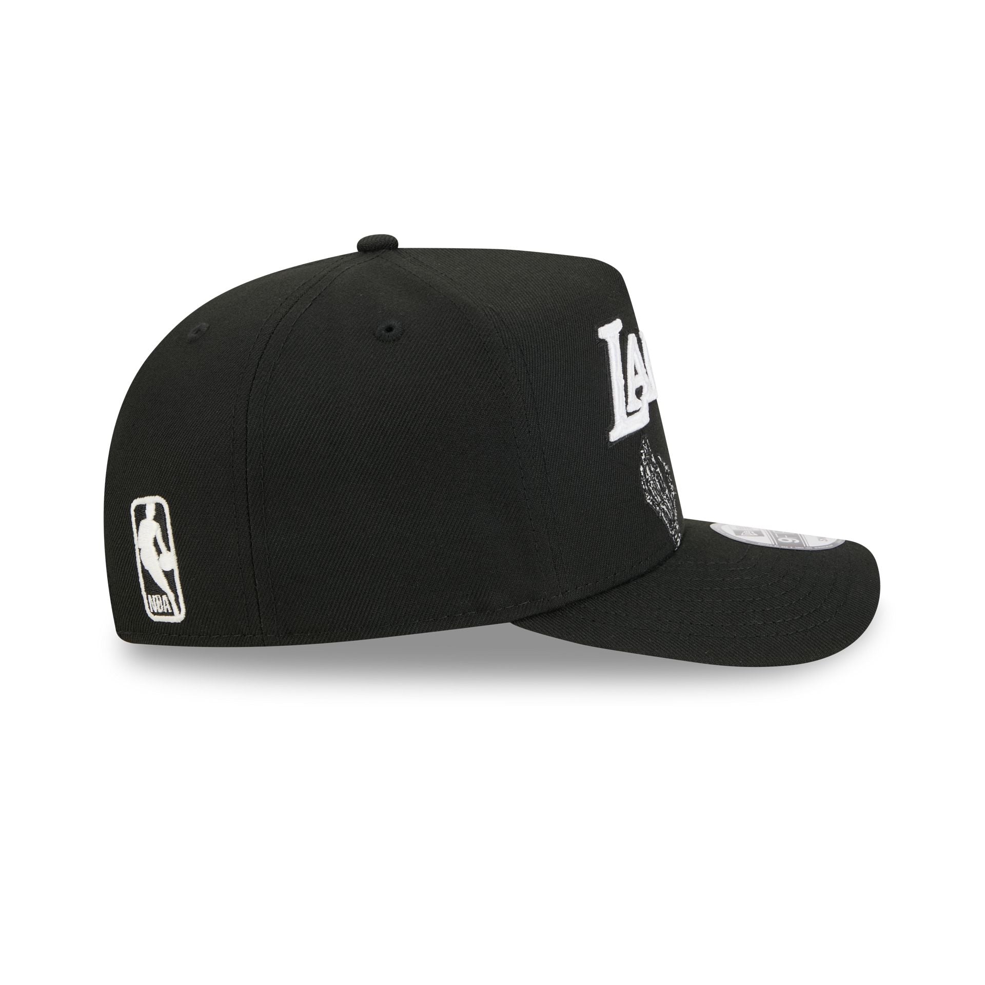 Los Angeles Lakers Skeletal Script 9FIFTY A-Frame Snapback Hat