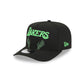 Los Angeles Lakers Skeletal Script 9FIFTY A-Frame Snapback Hat
