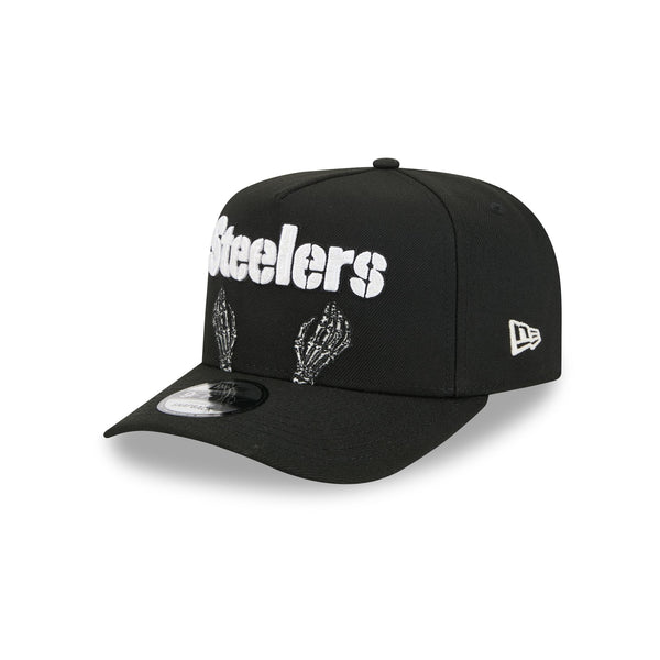 Pittsburgh Steelers Skeletal Script 9FIFTY A-Frame Snapback Hat