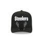 Pittsburgh Steelers Skeletal Script 9FIFTY A-Frame Snapback Hat