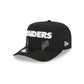 Las Vegas Raiders Skeletal Script 9FIFTY A-Frame Snapback Hat