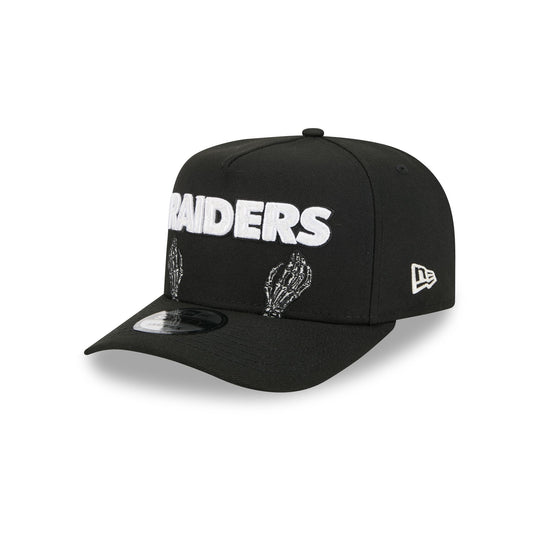 Las Vegas Raiders Skeletal Script 9FIFTY A-Frame Snapback Hat - New Era Cap
