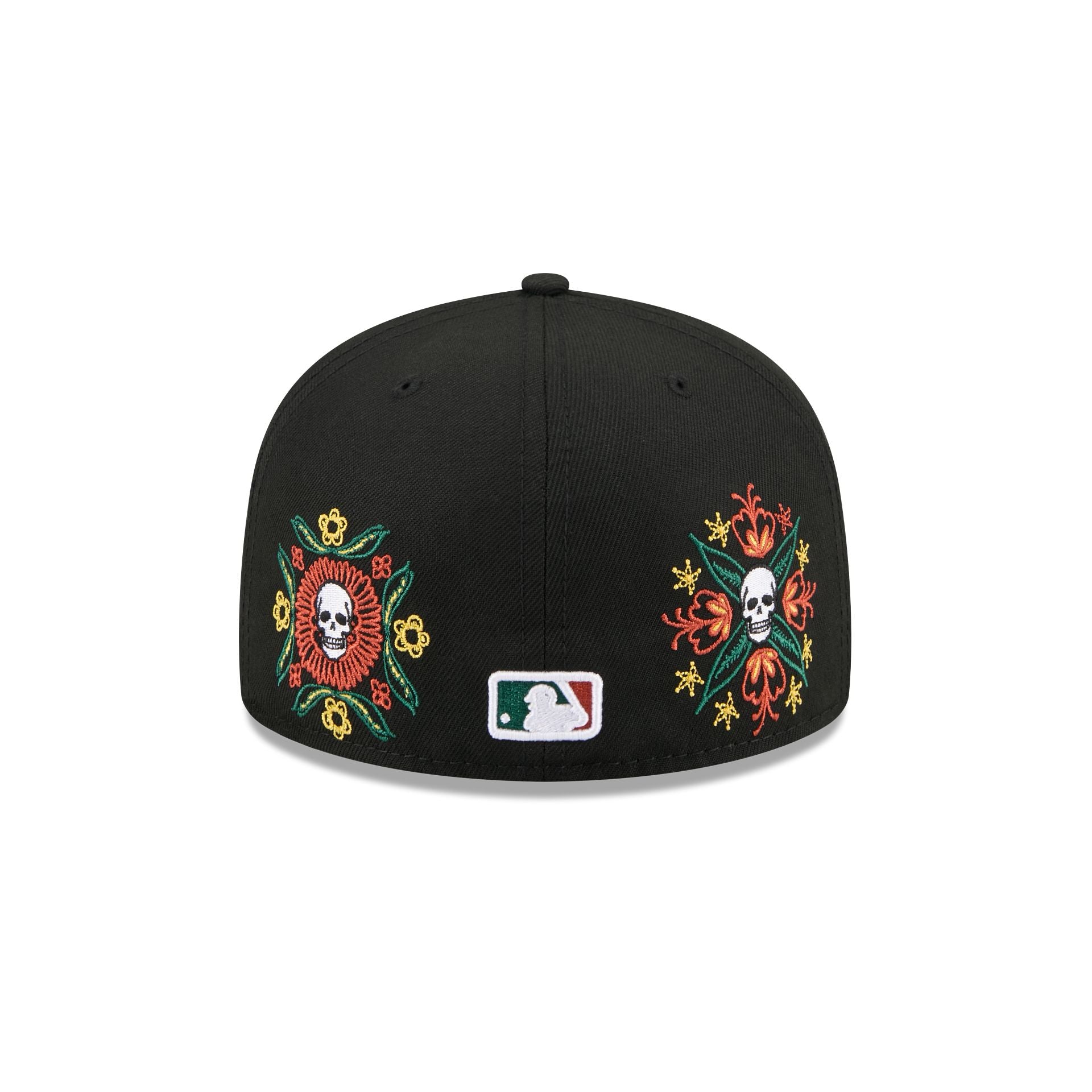 Los Angeles Dodgers Day of the Dead Skull & Flowers 59FIFTY Fitted Hat