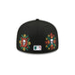Baltimore Orioles Day of the Dead Skull & Flowers 59FIFTY Fitted Hat