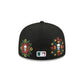 Boston Red Sox Day of the Dead Skull & Flowers 59FIFTY Fitted Hat