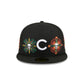 Chicago Cubs Day of the Dead Skull & Flowers 59FIFTY Fitted Hat