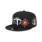 Olmecas de Tabasco Day of the Dead Skull & Flowers 59FIFTY Fitted Hat