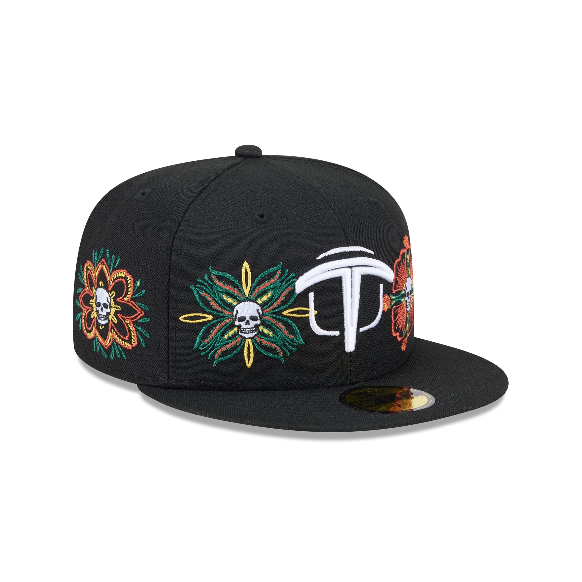 Olmecas de Tabasco Day of the Dead Skull & Flowers 59FIFTY Fitted