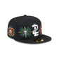 Tecolotes de los Dos Laredos Day of the Dead Skull & Flowers 59FIFTY Fitted Hat