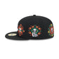 Bravos de León Day of the Dead Skull & Flowers 59FIFTY Fitted Hat
