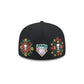 Bravos de León Day of the Dead Skull & Flowers 59FIFTY Fitted Hat