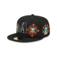 Arizona Diamondbacks Day of the Dead Skull & Flowers 59FIFTY Fitted Hat
