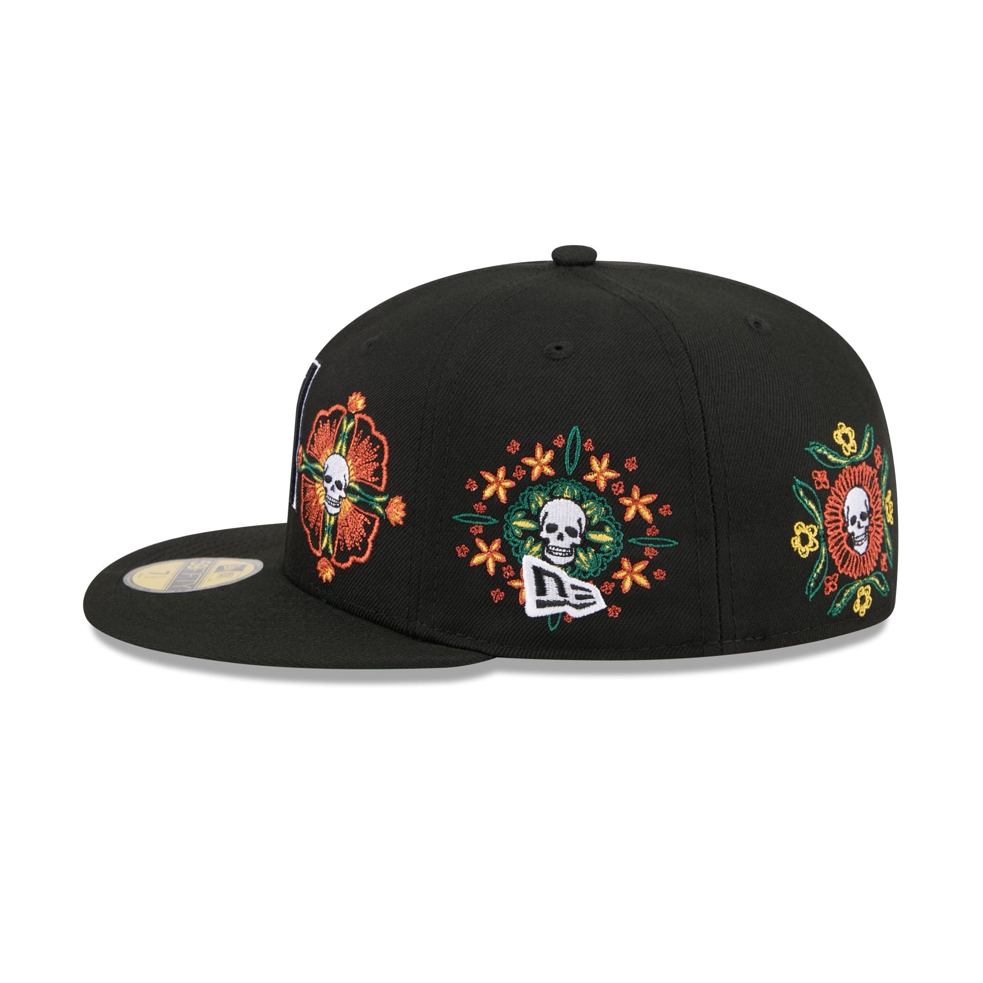 Arizona Diamondbacks Day of the Dead Skull & Flowers 59FIFTY Fitted Hat