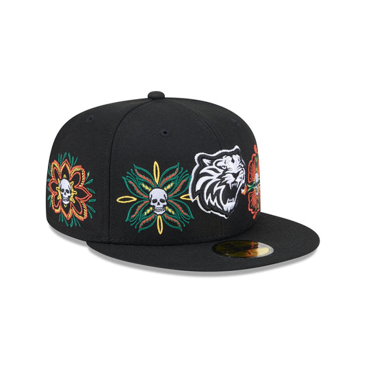 Tigres de Quintana Roo Day of the Dead Skull & Flowers 59FIFTY Fitted Hat - New Era Cap