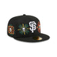 San Francisco Giants Day of the Dead Skull & Flowers 59FIFTY Fitted Hat