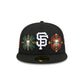 San Francisco Giants Day of the Dead Skull & Flowers 59FIFTY Fitted Hat