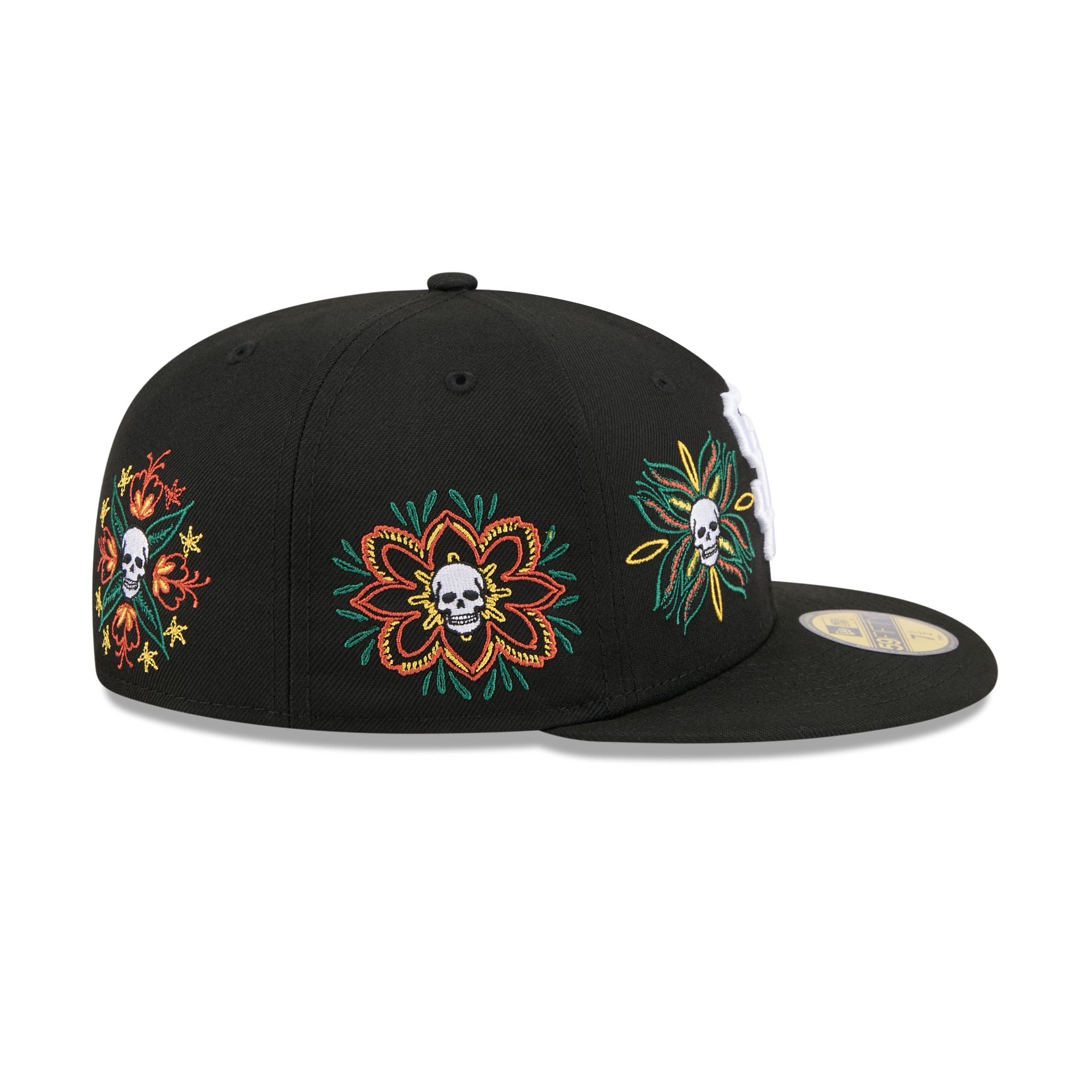 San Francisco Giants Day of the Dead Skull Flowers 59FIFTY Fitted Hat