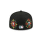 Texas Rangers Day of the Dead Skull & Flowers 59FIFTY Fitted Hat