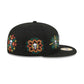 Miami Marlins Day of the Dead Skull & Flowers 59FIFTY Fitted Hat