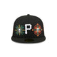 Pittsburgh Pirates Day of the Dead Skull & Flowers 59FIFTY Fitted Hat