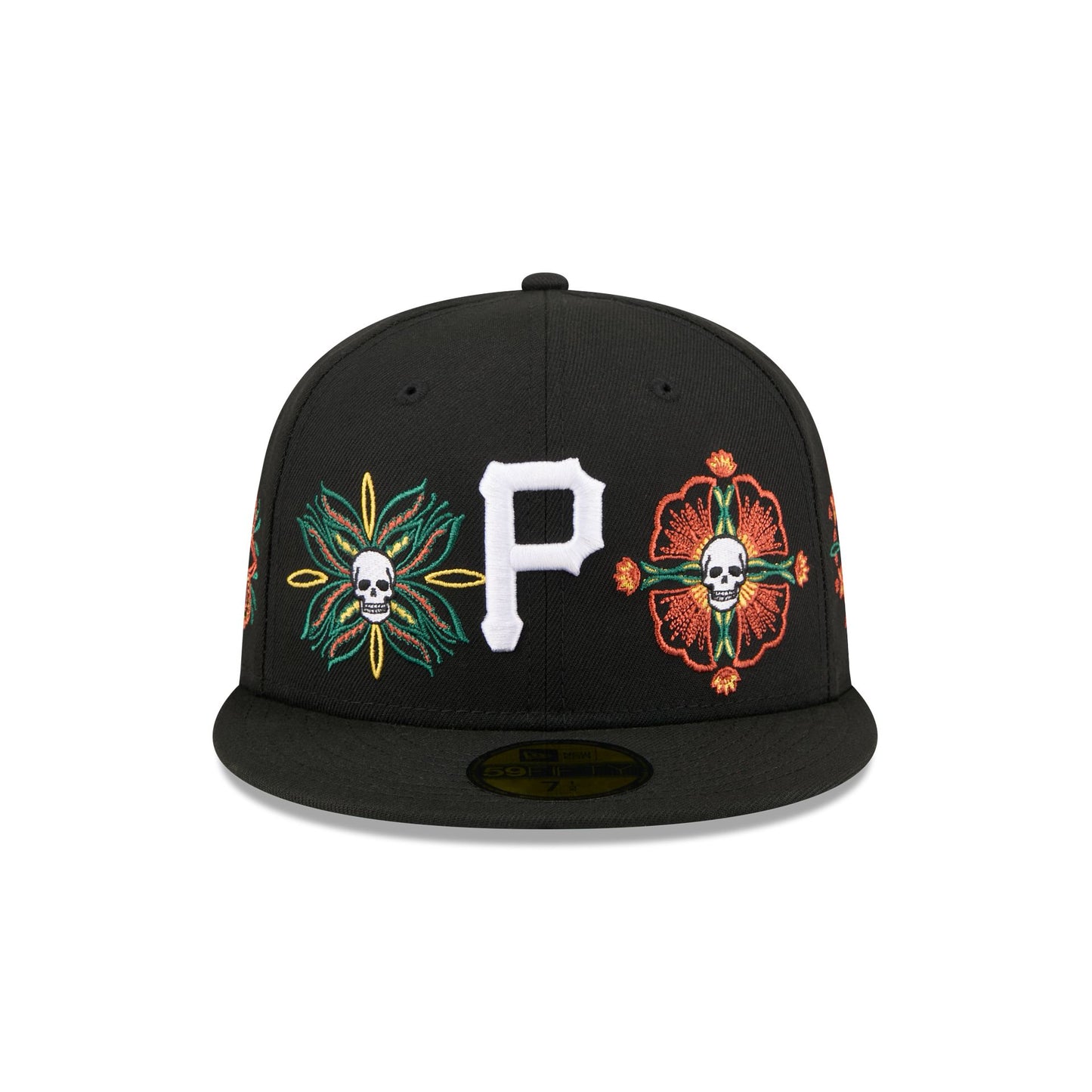 L8502-LXYB Pirate Skull Embroidered Baseball Cap - Washed Cotton Dad Hat, Adjustable Unisex Cap, One Size Fits Most