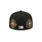 Athletics Day of the Dead Skull & Flowers 59FIFTY Fitted Hat