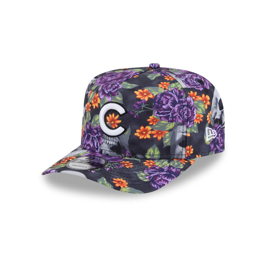 Chicago Cubs Day of the Dead Skull & Roses 9FIFTY A-Frame Snapback - New Era Cap