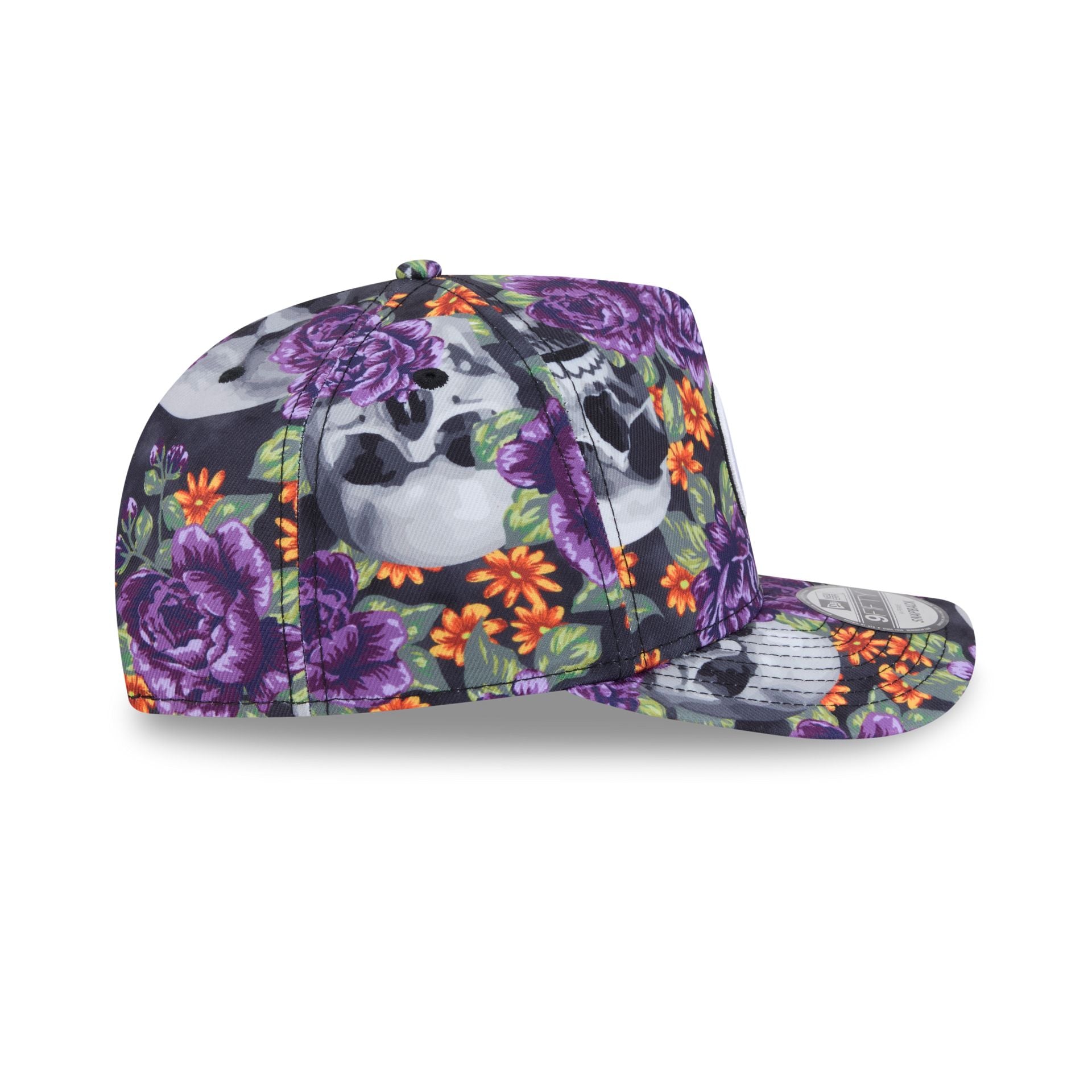Chicago Cubs Day of the Dead Skull & Roses 9FIFTY A-Frame Snapback