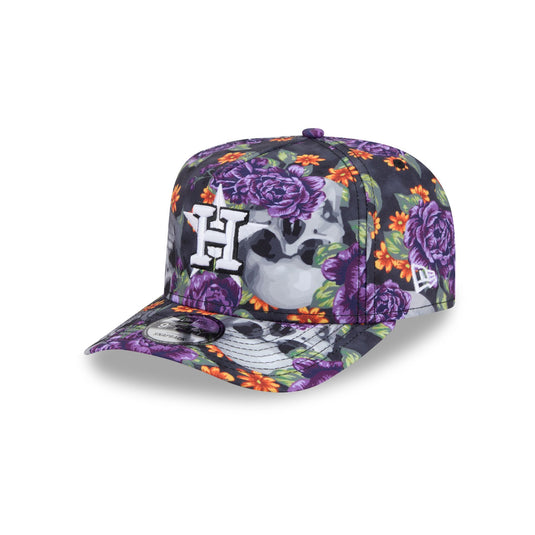 Houston Astros Day of the Dead Skull & Roses 9FIFTY A-Frame Snapback - New Era Cap