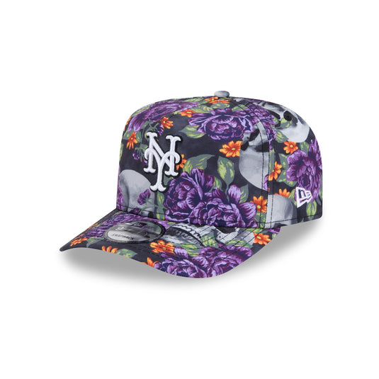 New York Mets Day of the Dead Skull & Roses 9FIFTY A-Frame Snapback - New Era Cap