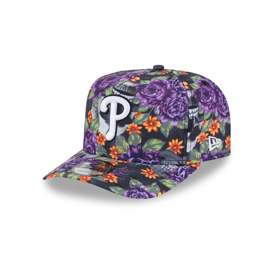Philadelphia Phillies Day of the Dead Skull & Roses 9FIFTY A-Frame Snapback - New Era Cap