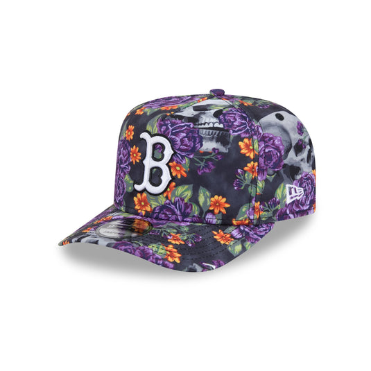 Boston Red Sox Day of the Dead Skull & Roses 9FIFTY A-Frame Snapback - New Era Cap