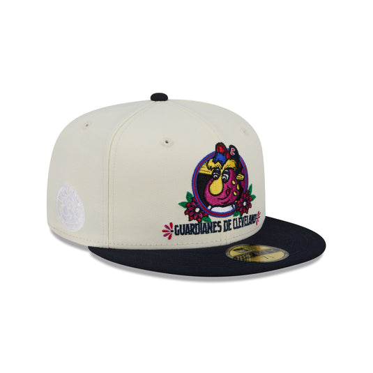 Cleveland Guardians Day of the Dead Sugar Skull Mascot 59FIFTY Fitted Hat - New Era Cap