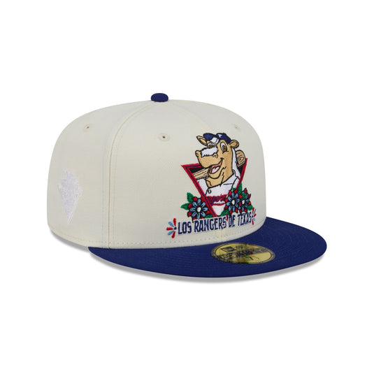Texas Rangers Day of the Dead Sugar Skull Mascot 59FIFTY Fitted Hat - New Era Cap